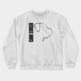 Proud Cane Corso profile dog lover gift Crewneck Sweatshirt